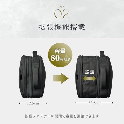 GLEVIO ビジネスリュック 2way 3way 薄型 大容量 拡張機能付き 撥水 キャリーオン 軽量 リュック メンズ バックパック USB の商品画像 4