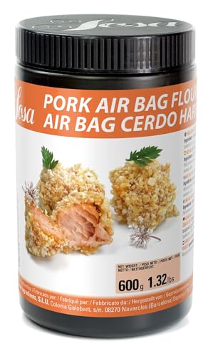 Air bag porc farina - rohe Schweinerinde/-schwarte, getrocknet, feines Granulat, 600g PE-DOSE