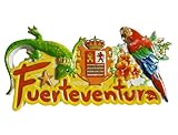 Fuerteventura - Imán para nevera, recuerdo turístico, decoración 3D Craft Collection