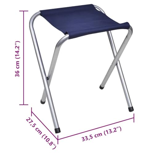 vidaXL Campingtisch Gartentisch Klapptisch 4 Hocker Klappbar H&ouml;henverstellbar