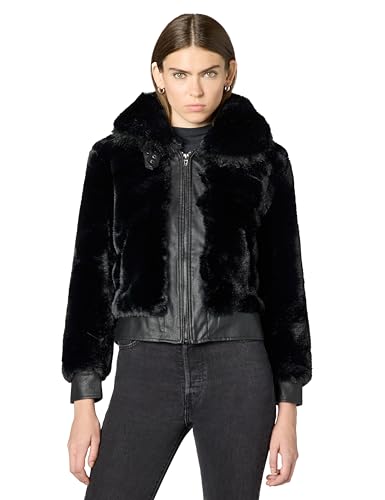 [BLANKNYC] womens Faux Fur Coat Outerwear, Comfortable & Stylish Jacket