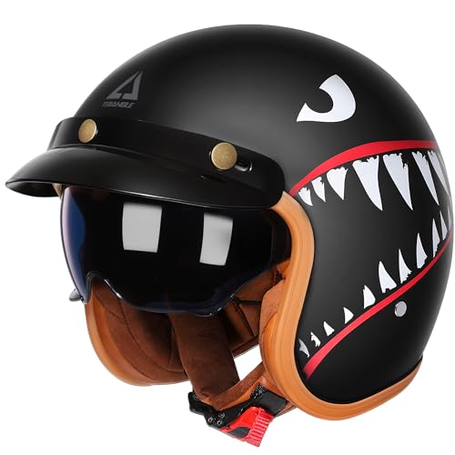 TRIANGLE 3/4 Open Face Motorcycle Helmet