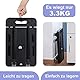 Meisax Sackkarre Klappbar mit 2 elastischen Seilen, 6 Rädern Faltbare Transportkarre, 200 kg Tragkraft Klappbar Transportkarre, Transportkarren Handwagen, für Gepäck, Reisen, Einkaufen, Umzug und Büro
