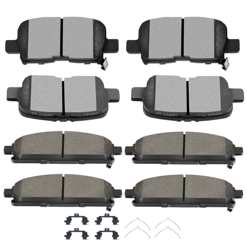 Image of SCITOO D855 D865 Brake Pads Sets Front Semi-Metal & Rear Ceramic Replacement For Acura MDX 2003-2006