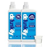 Laundry Detergent 124 Load. Crisp, Clean 'Fresh Air' Essential Oil Liquid Laundry Detergent Washing Soap for Sensitive Skin. ProvenSafe™ Cleaning Supply w/Odor & Stain Remover for Outdoor Gear