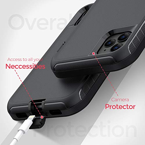 ORIbox Case Compatible with iPhone 12 Pro Max Case, Heavy Duty Shockproof Anti-Fall case with Belt Clip, Stable, With Belt-clip holster - Image 4
