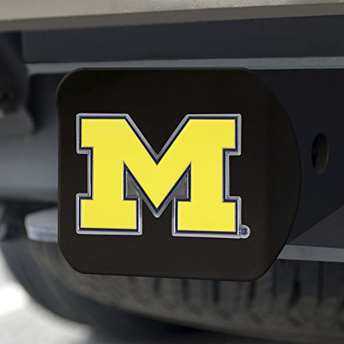 image for University of Michigan NCAA Black Metal Hitch Cover by FANMATS - Uniqu