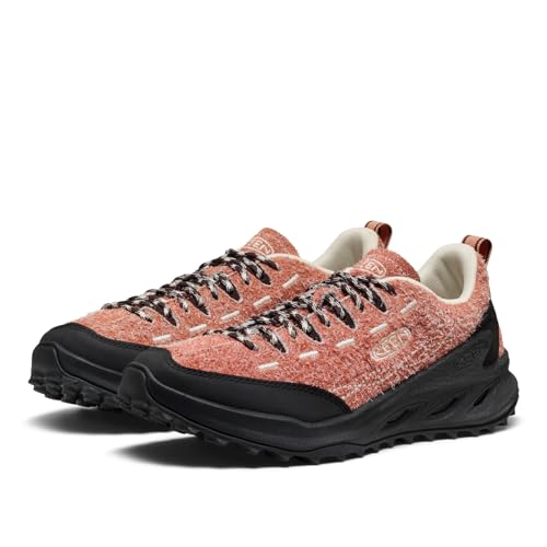 KEEN Women's Jasper Zionic Durable Tread Suede Climbing Approach Style Hiking Shoes, Cork/Java, 7.5 by KEEN - Used condition - Image 4