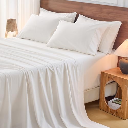 Image of Bedlifes 100% French Linen King Bedding Set - 18-24 inch Extra Deep, 6-Piece | Soft & Durable, Breathable & Cooling, Flax Linen Sheet, OEKO-TEX Certified, Moisture Wicking, Easy Care, Machine Washable