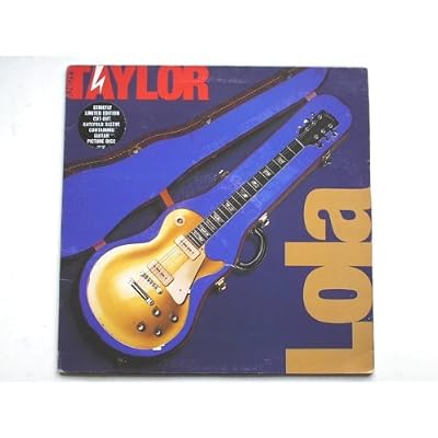 Taylor, Andy Lola 12"PD A&M AMX 596 EX/EX 1990 12 inch, guitar picture disc in die-cut gatefold sleeve