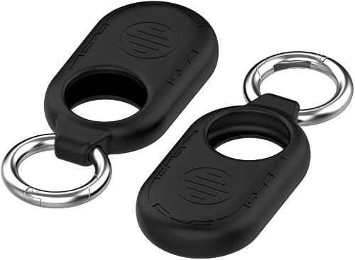 Nillkin 2 Pack Silicone Protector Case for Samsung Smart Tag 2, Applicable Samsung Galaxy Tag2 Anti-Lost Locator Protective Case (Black)