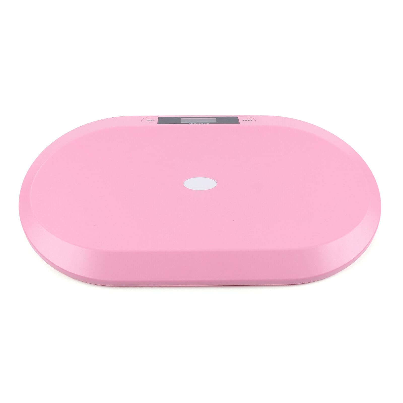 Bilancia Bambino Elettronico, Pesa Bambino con Display LCD per Neonati da 30 g a 20 kg, Segue la Crescita del Bambino, Memorizza l'Ultima Pesata, con Funzione Tare (Rosa)