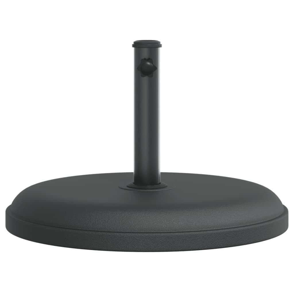 Okrągły stojak na parasole 25 kg wypełniony betonem, podstawa do parasola przeciwsłonecznego z 3 adapterami do masztu Ø 32/35/38 mm, uchwyt mocujący do stabilnego mocowania