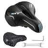 YOUNGDO Fietszadel, gel fietszadel, breed, zacht, comfortabel, ademend, schokabsorberend, ergonomisch fietszadel met…