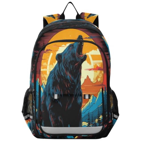 Sac à dos ours cool hurlant avec finitions durables et confort