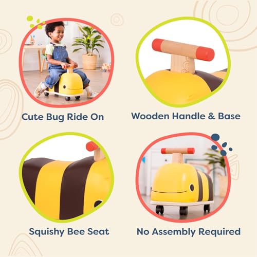 B. toys Boom Buggy – Rutscher Biene aus Holz mit 4 Rädern – Ansicht 5