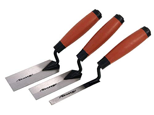 Neilsen 3 Piece Plasterers Margin Trowel Set Used for Edging 3pc