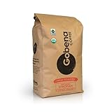 Gobena Coffee 5lb Fair Trade Organic Certified Ethiopian Whole Bean Dark Roast, 100% Arabica Specialty Coffee, 80 ounces, 5 pounds, Bulk