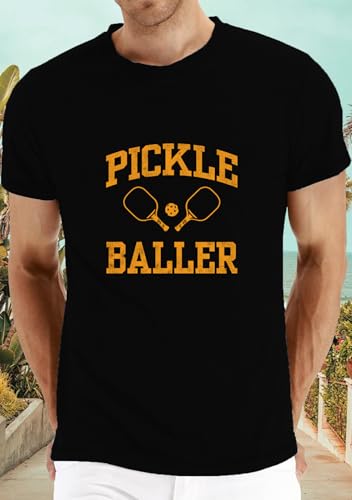 Image of Mens P-Ball Shirt Pickleball Player Themed Tee Tops