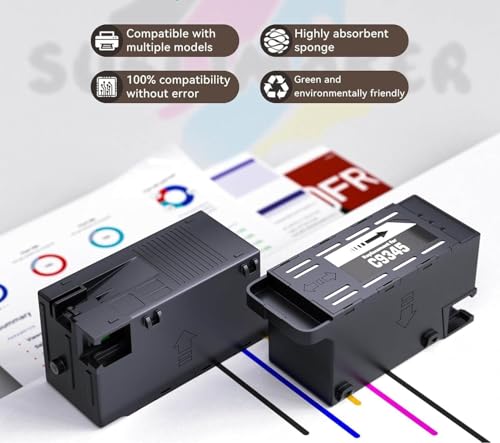 Image of Maintenance Box C9345 Compatible for Epson L15150, L15160 Ecotank Pro Et-5800 Et-5880 Et-5850 Et-16600 Et-16650, Workforce St-c8000, L15150, L15160 Printer (C9345 Maintenance Box with Chip)