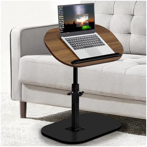 Amazon.com: Aoligrace Walnut Couch Side Table, Adjustable