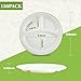 ECOLipak 150 Pack Compostable 3 Compartment Plates, 10 inch Heavy-Duty Disposable Biodegradable Sugarcane Bagasse Paper Plates for Party Dinner