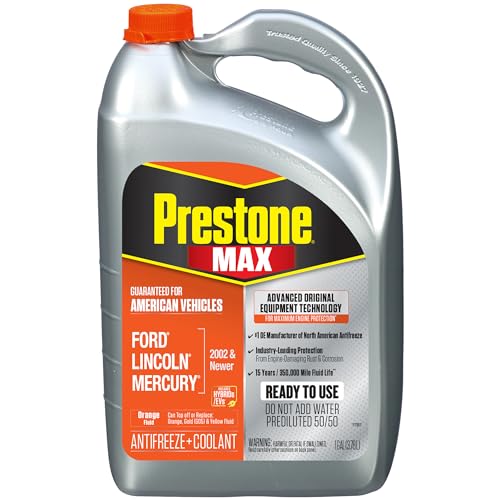 Prestone MAX Orange 50/50 Antifreeze Automotive Coolant, Pack of One