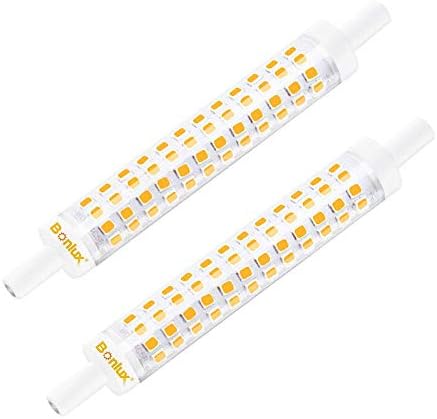 Bonlux LED R7S 118mm Slim 14W Linear Reflector Light Bulb Wide 15mm Double Ended J118 1400LM Non-dimmable Warm White 3000K 130W Halogen Replacement 230V AC 360°(2-Pack)
