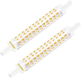 Bonlux LED R7S 118mm Slim 14W Linear Reflector Light Bulb Wide 15mm Double Ended J118 1400LM Non-dimmable Warm White 3000K 130W Halogen Replacement 230V AC 360°(2-Pack)