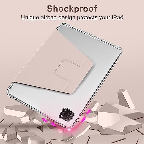 Miieadoo Case for iPad 10th Generation- Shockproof Pink Cover - Smart Auto Sleep/Wake - Complimentary Four Pen Caps- iPad 10th Gen 2022 Perfect for Students at Home/School - Image 2