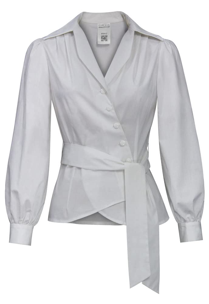 CHIC STAR Damen-Wickelshirt mit Gürtel