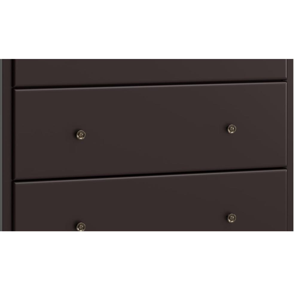4 drawer dresser dark brown CM Home Delnoir 4-Drawer Dresser