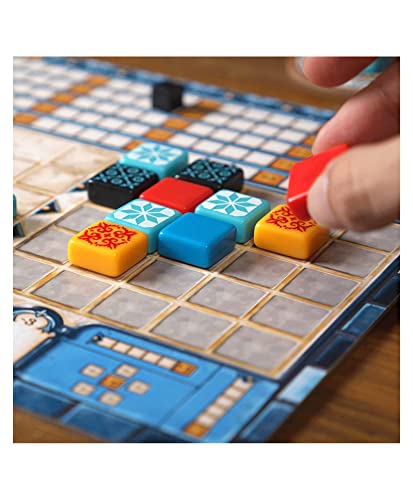 Image of Awestuffs Family Board Games for Adults and Kids - Ages 8 and up, 2 to 8 Players (Azul Tile Game)