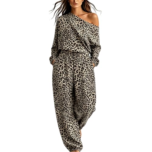 Pyjama avec imprimé léopard deux pièces pour des nuits cocooning