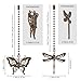 SHIFANQI Ceiling Fan Pull Chain, 4 Pack Copper Dragonfly Fan Pull Chain Extension, 12 Inches Decorative Chain Pulls Pendant for Ceiling Light Fan Lamp, Beads Ball Chain Extender with Connector