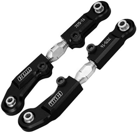 Aluminum 7075 + Stainless Steel Front Camber Links for Tekno 1/10 MT410 2.0 4X4 Pro Monster Truck-TKR9501 Upgrade Parts - Black