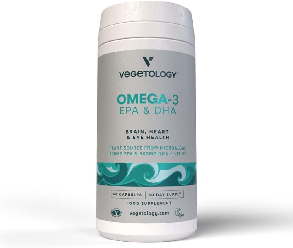 Vegetology Vegan Omega 3 Supplement (60 Capsules) Omega3