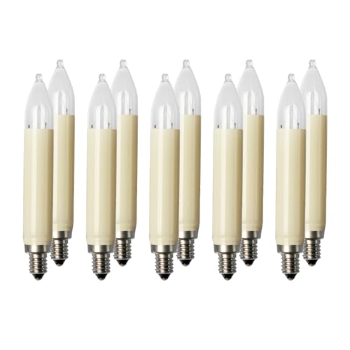 Bougies de rechange E10 23V pour réparer une guirlande de Noël en panne