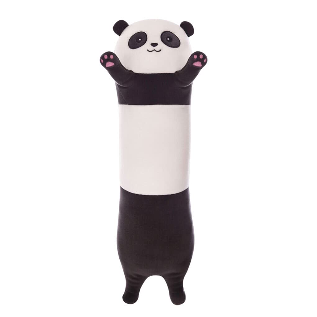 SUIOPPYUW Panda Long Plush Doll Soft Stuffed Animal Sleeping Pillow Home Bed Children Gift Companion Pillows, Type 1, 50CM Panda