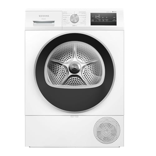 6 Mejores marcas de secadoras. 16 Siemens - Secadora con bomba de calor, iQ300, 8 kg, autoDry...