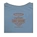 Harley-Davidson Women's Vintage Foil H-D Script Short Sleeve Tee, Light Blue
