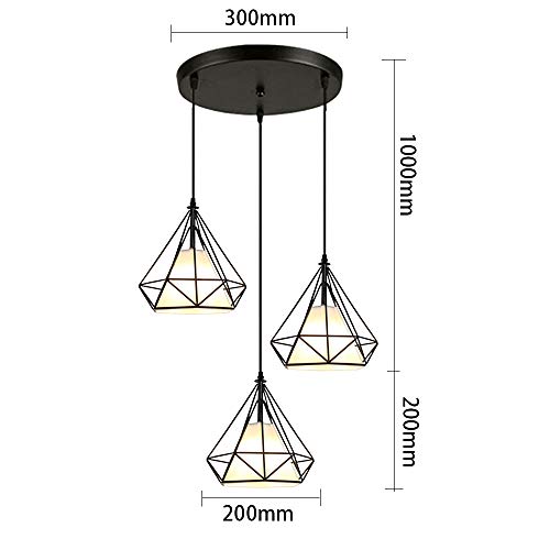 Lampadario a sospensione Retro Interior E27, 3