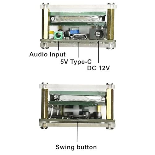 VU mètre VFD2515 analyseur de spectre audio commande vocale résolution 25x15 - 7