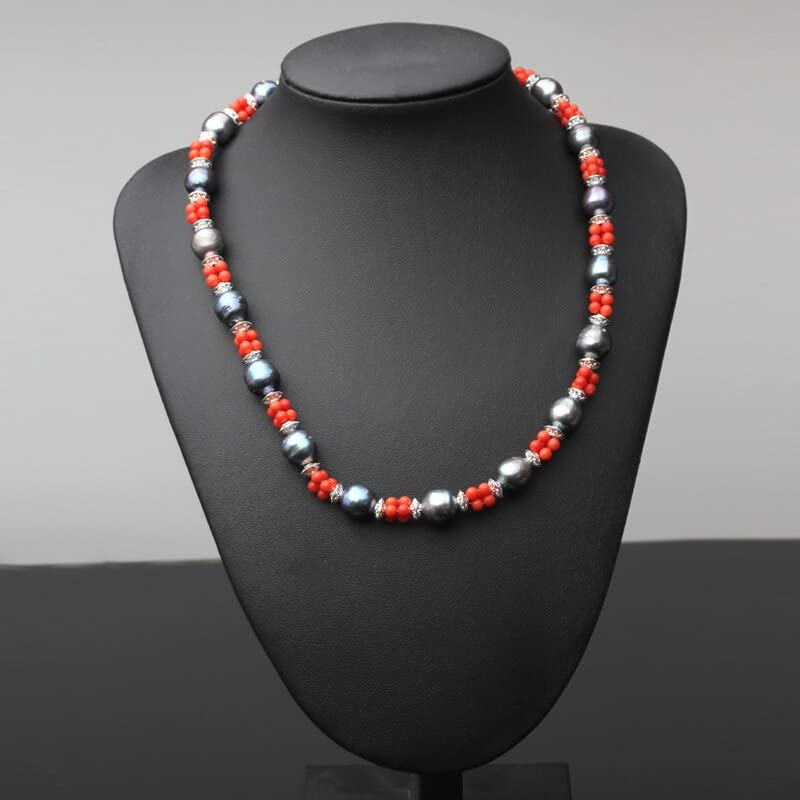 Collane di perle d'acqua dolce Collane in argento 925 Gioielli for le donne Regalo di gioielli di moda for matrimoni Collane da donna