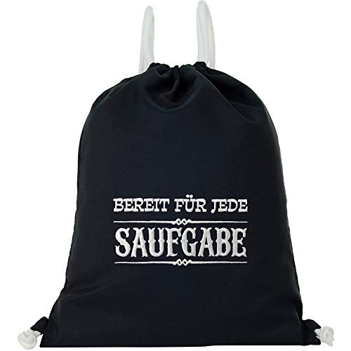 Sac de gym étanche noir cadeau amusant pour amateur de bière et alcool