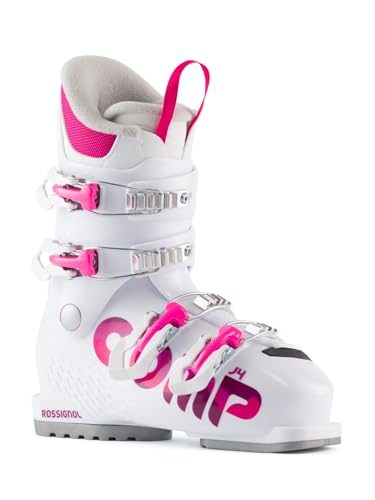 Rossignol Comp J4 - Kids Ski Boots for Downhill Skiing - White