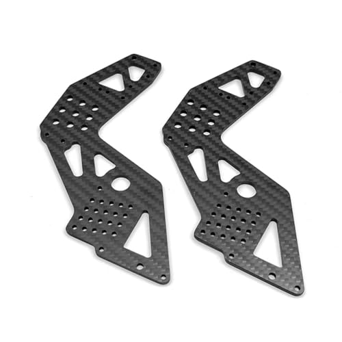 LMT4WD用RCカーアクセサリー 1/8カーボンファイバー フロントリア ユニバーサルガードプレート用 RCカー ソリッドアクスルモンスタートラックアップグレードパーツ