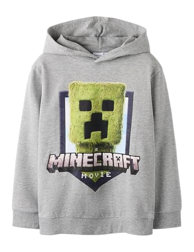 Name IT Nkmol Minecraft Nreg Swe BRU Lnoos Bfu, Gris, 134-140 para Niños