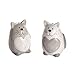 Produktbild SPOTTED DOG GIFT COMPANY 2er Set Salz und Pfefferstreuer im Katzendesign, Keramik, weißer und Grauer Streuer mit Herzen für Salz und Pfeffer, Küchen Deko Katze Geschenk für Katzenliebhaber