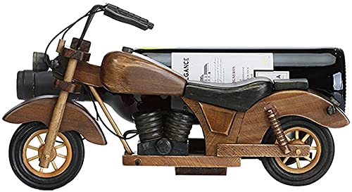 Estante para botellas de vino de madera maciza miniatura 1